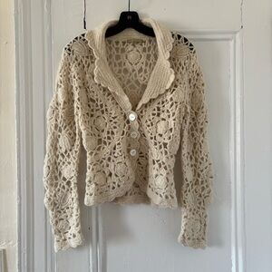 Vintage Crochet Cardigan